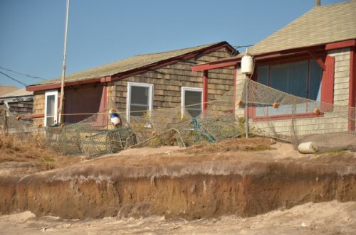 Evidence of erosion along Roy Carpenter's Beach prior to Sandy.